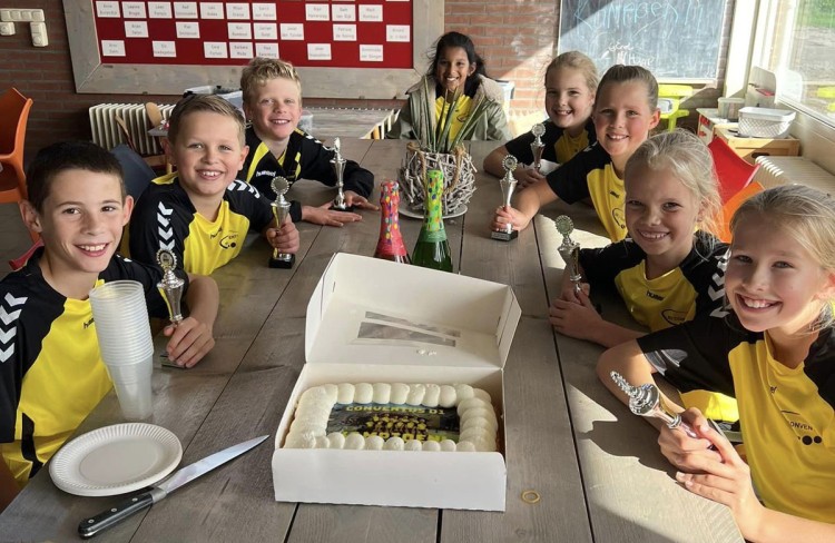 D1 korfballers sv Conventus pakken onbedreigd het kampioenschap