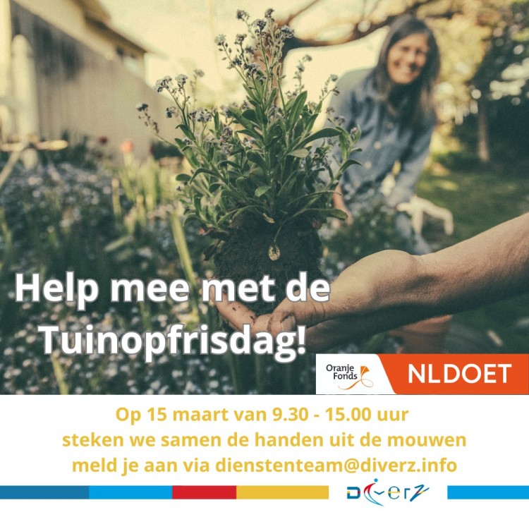 Vrijwilligers gezocht NL-doetdag 15 maart: Maak Zwijndrechtse tuinen voorjaarsproof!