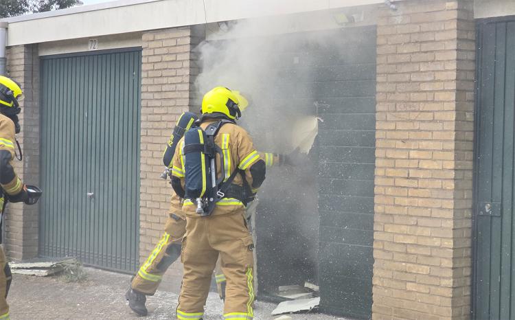 Brand in garagebox aan de Meerkoetstraat