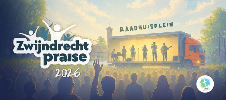 Dit jaar weer 'Zwijndrecht Praise' op het Raadhuisplein