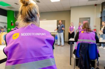 Oefening met noodsteunpunt in Heerjansdam
