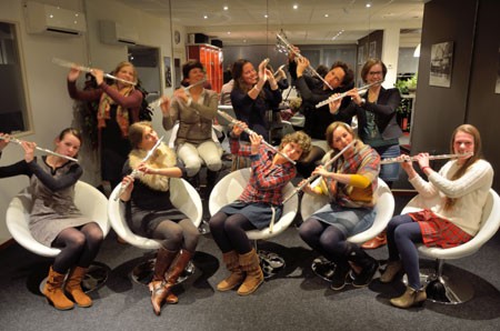 Dwarsfluitensembles in De Markt