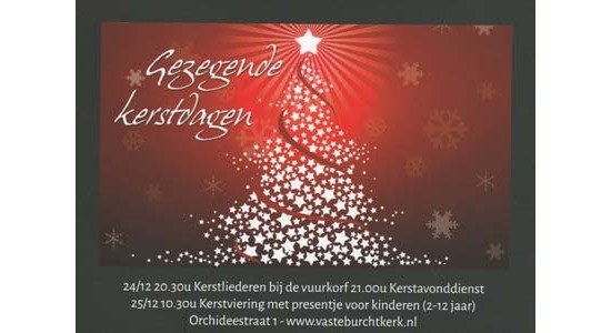 Kerstnachtdienst in de Vaste Burchtkerk