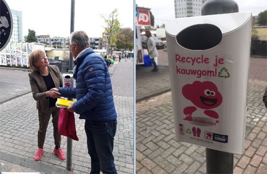 Zwijndrecht kauwgomvrij: 'Maken we van jouw kauwgom nieuwe schoenen?'