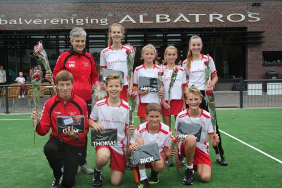 Vier kampioenen gehuldigd bij CKV Albatros