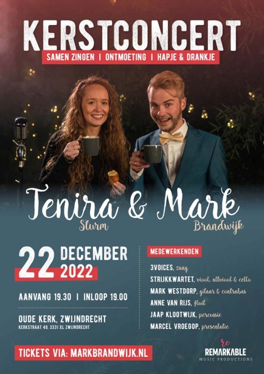 Kerstconcert met Mark Brandwijk & Tenira Sturm