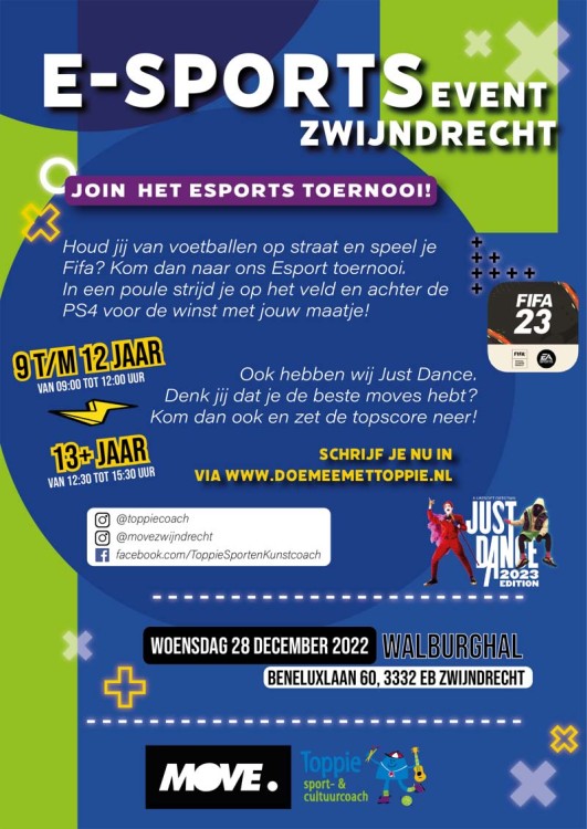 E-Sports event Zwijndrecht - FIFA en voetbal (9-12 jaar)